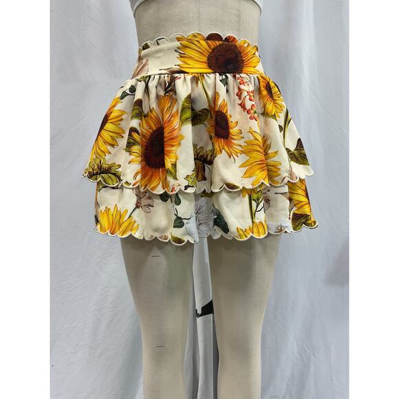 Agua Bendita 'Cooper' White Crepe Skirt Size S - NWT - Picture 2 of 4